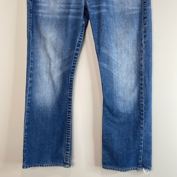 True Religion Y2K Mens Classic Boot Cut Button Flap Jeans Blue Medium Wash 31 - Picture 5 of 12